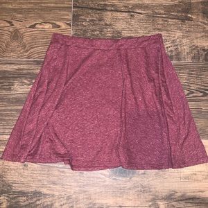 LA Hearts Maroon Skater Skirt